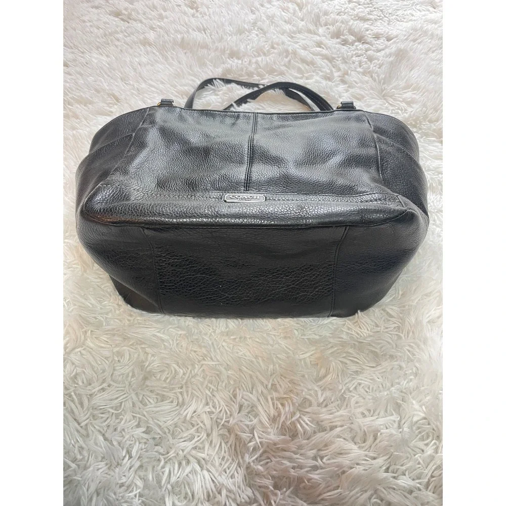 Coach Park Carrie Pebbled Leather Tote Bag